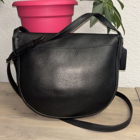 COACH Hudson sacoche shoulder bag flap Black - Picture 7 of 10